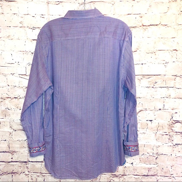 Robert Graham Flip Cuff Long Sleeve Tailored Fit Button Down Shirt - Picture 5 of 7